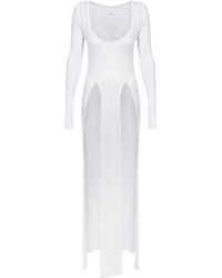 Bevza Knitted Tunic Dress - White