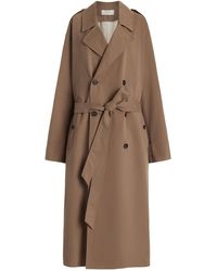 The Row - Montrose Cotton-cashmere Trench Coat - Lyst