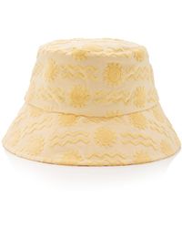 Lack of Color Wave Cotton Terry Bucket Hat - Yellow