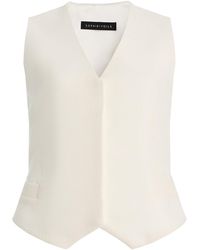 SEV - Tailored Wool-Crepe Vest - Lyst