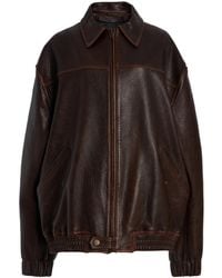 Jonathan Simkhai - Huntington Oversized Leather Jacket - Lyst