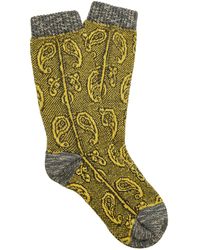 Dries Van Noten - Paisley-Jacquard Wool Socks - Lyst
