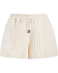 Oas - Drizzle Waffle-knit Cotton Shorts - Lyst