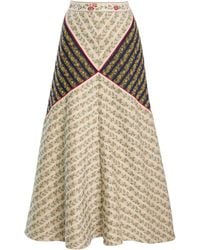 Rosie Assoulin - Diamond Cotton Skirt - Lyst