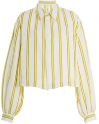 Marrakshi Life - Exclusive Cropped Cotton-blend Shirt - Lyst