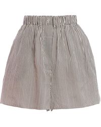 Frankie Shop - Lui Silk Striped Shorts - Lyst