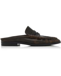 Jonathan Simkhai - Dean Leather Loafer Mules - Lyst