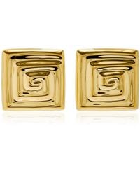 Louis Abel - Uzu Square 18k Yellow Gold Vermeil Earrings - Lyst