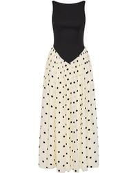 ROAME. - Pamela Polka Dot Maxi Dress - Lyst