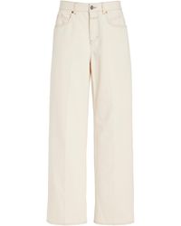 Closed - Nikka Rigid Mid-rise Wide-leg Jeans - Lyst