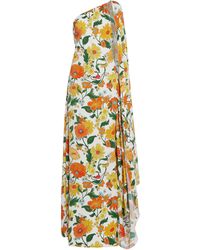 Stella McCartney - Floral-printed Asymmetric Maxi Dress - Lyst