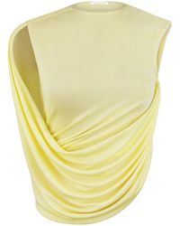 Anna October - Florence Draped Jersey Top - Lyst