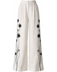 ANDRES OTALORA - Lo Nuestro Linen Wide-Leg Pants - Lyst
