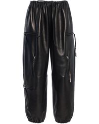 Brandon Maxwell - The Scout Tapered Leather Cargo Pants - Lyst