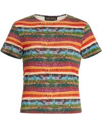 Siedres - Tiso Printed Jersey T-shirt - Lyst