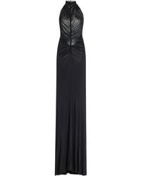 Atlein - Ruched Jersey Halter Gown - Lyst