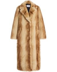 Stand Studio - Nora Faux Fur Coat - Lyst