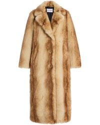 Stand Studio - Nora Faux Fur Coat - Lyst