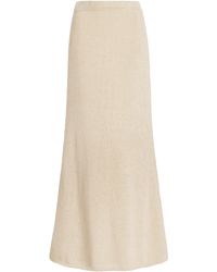 The Row - Fumaia Knit Silk Maxi Skirt - Lyst