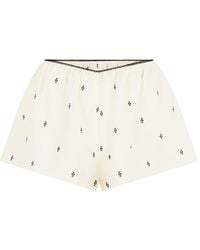 Harris Tapper - Exclusive Boudoir Embroidered Silk-Blend Shorts - Lyst
