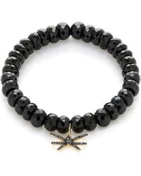 Sydney Evan - Double Bow Diamond, Spinel Bracelet - Lyst