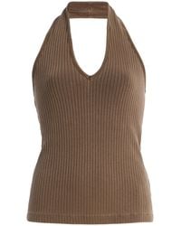 Citizens of Humanity - Thea Ribbed Halter Top - Lyst