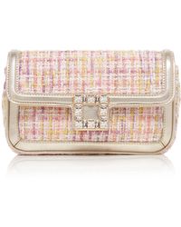Roger Vivier - Viv' Jeu De Fille Tweed Envelope Bag - Lyst