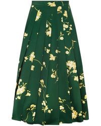 LEO LIN - June Pleated Maxi Skirt - Lyst