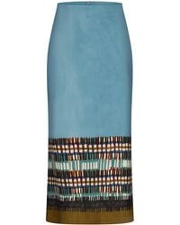 Silvia Tcherassi - Atira Printed Cotton Midi Skirt - Lyst