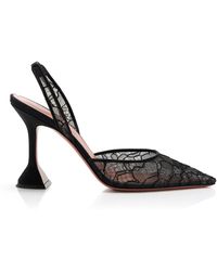 AMINA MUADDI - Holli Lace Slingback Pumps - Lyst