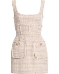 Elie Saab - Sequined Tweed Mini Dress - Lyst