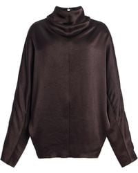 Citizens of Humanity - Ilaria Draped Satin Top - Lyst