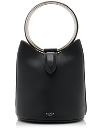 Alaïa - Mini Ring Leather Bucket Bag - Lyst