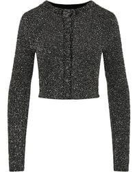 LoveShackFancy - Ferra Sequined Cardigan - Lyst