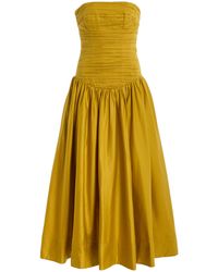 knee length dresses for ladies Camille Midi Dress | Ivory