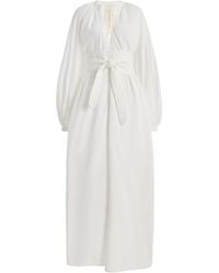 Marrakshi Life - The Touareg Balloon-Sleeve Cotton Dress - Lyst