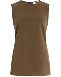 STAUD - Bronte Crepe Top - Lyst