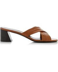 KHAITE - Liria Leather Sandals - Lyst