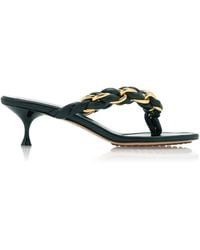 Bottega Veneta - Dot Lagoon Chain Leather Sandals - Lyst