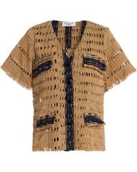 Busayo - Lara Openwork Cotton Top - Lyst