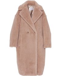 Max Mara Tedgirl Oversized Alpaca And Wool-blend Coat - Brown