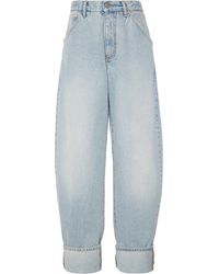DARKPARK - Khris Rigid Natural-rise Cuffed Barrel-leg Jeans - Lyst