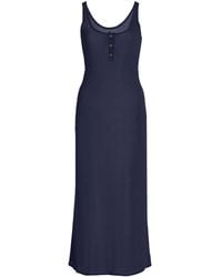 Brandon Maxwell - The Catherine Knit Midi Henley Dress - Lyst