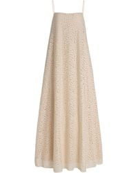 STAUD - Delfina Crocheted Cotton-Blend Maxi Dress - Lyst