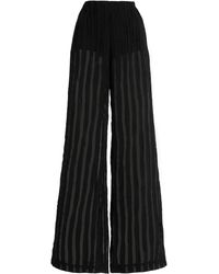House of Dagmar - Striped Sheer Wide-Leg Pants - Lyst