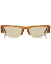 Miu Miu - Square-Frame Acetate Sunglasses - Lyst