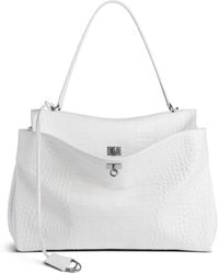 Balenciaga - Rodeo Large Croc-effect Leather Top Handle Bag - Lyst