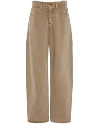 SLVRLAKE Denim - Tess Long Rigid Low-Rise Curve-Leg Jeans - Lyst