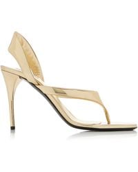 Alaïa - Infradito Heeled Sandals - Lyst