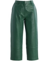 Frankie Shop - Lior Leather Capri Pants - Lyst